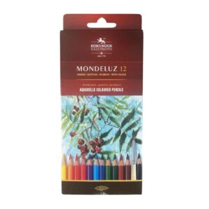 Lapices de color Acuarelables X 12 mas pincel Koh I Noor