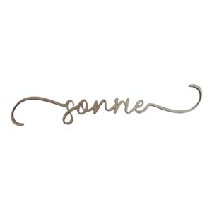 Aplique MDF sonrie 22cms de largo