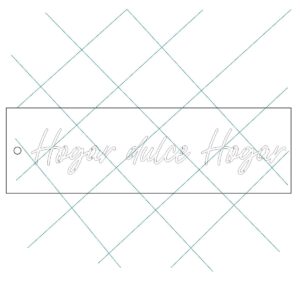 Stencil 6 x 20cms Multiarte 005 Hogas Dulce Hogar