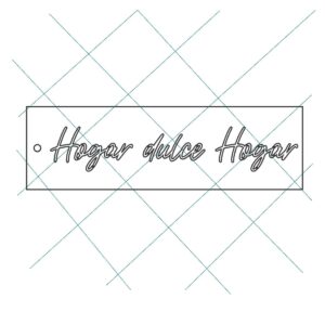 Stencil 6 x 20cms Multiarte 005 Hogas Dulce Hogar