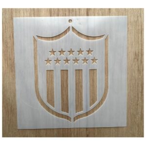 Stencil 15x15cms Multiarte 005 Escudo Peñarol