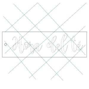 Stencil 6 x 20cms Multiarte 006 Hora del Té