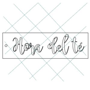 Stencil 6 x 20cms Multiarte 006 Hora del Té