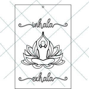 Stencil 20x30cms Multiarte 008 Inhala Exhala