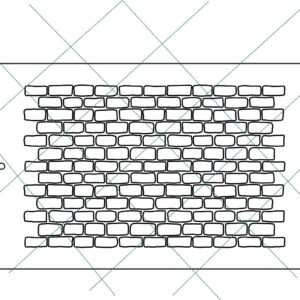 Stencil 20x30cms Multiarte 009 Ladrillos