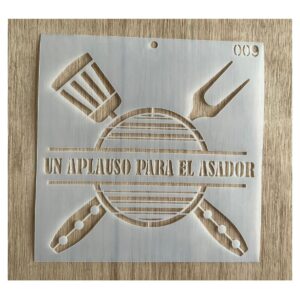 Stencil 15x15cms Multiarte 009 Parrilla