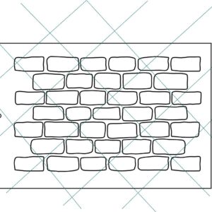 Stencil 20x30cms Multiarte 010 Ladrillos