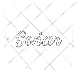 Stencil 6 x 20cms Multiarte 011 Soñar