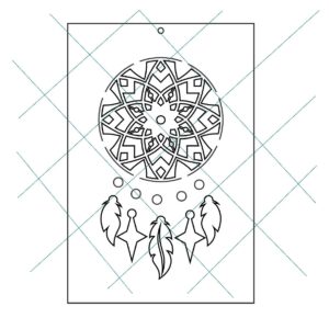 Stencil 20x30cms Multiarte 011 Atrapasueños