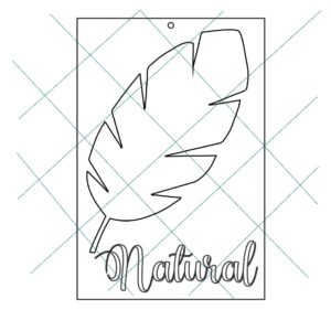 Stencil 20x30cms Multiarte 012 Hoja Natural