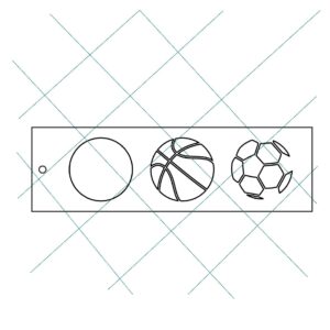 Stencil 6 x 20cms Multiarte 013 Pelotas