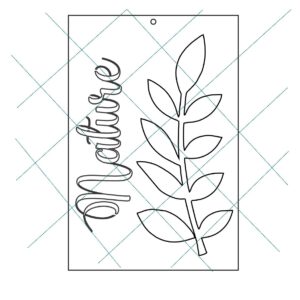 Stencil 20x30cms Multiarte 013 Hoja Nature