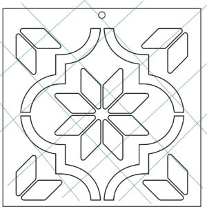 Stencil 15x15cms Multiarte 013 Azulejo