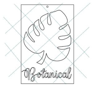 Stencil 20x30cms Multiarte 014 Hoja Botanical