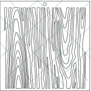 Stencil 15x15cms Multiarte 017 Veta de madera