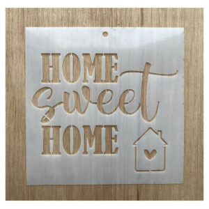 Stencil 15x15cms Multiarte 019 Home Sweet Home