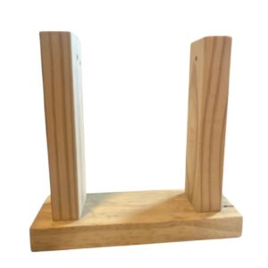 Base de Madera para Lámpara Base 7x18cms alto 17cms