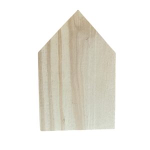 Casita de Madera lisa 10x15cms