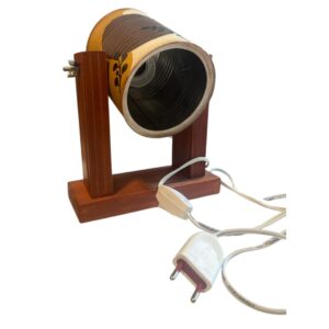 Lámpara completa decorada en Madera y porta lámpara