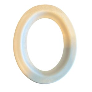 Marco ovalado de yeso 23x29cms