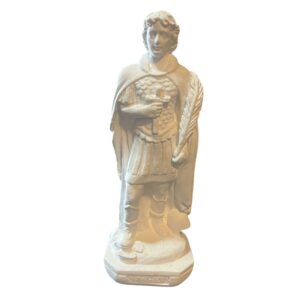 San Expedito de yeso 8x8cms de base 22cms de altura