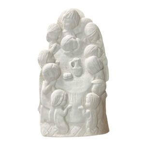 Pieza religiosa de yeso 12x23cms