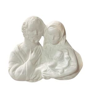 Pieza religiosa de yeso 16x19cms