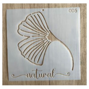 Stencil 20x20cms Multiarte 006 Ginkgo Biloba Natural