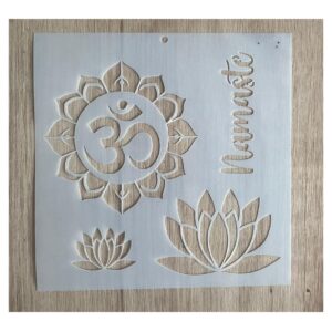 Stencil 20x20cms Multiarte 007 Namaste Loto