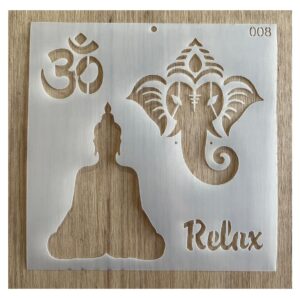 Stencil 20x20cms Multiarte 008 Buda Relax