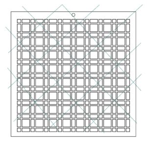 Stencil 20x20cms Multiarte 013 Patron mimbre