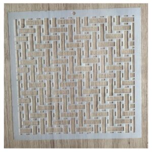 Stencil 20x20cms Multiarte 015 Patron mimbre