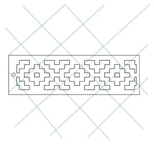 Stencil 6 x 20cms Multiarte 018 Guarda Pampa