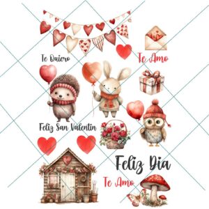 Transfer color - 20x25cms TP-SAN VALENTIN