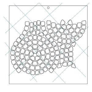 Stencil 20x20cms Multiarte 019 Piedras