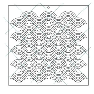 Stencil 20x20cms Multiarte 020 Arcos