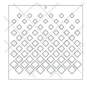 Stencil 20x20cms Multiarte 021 Rombos