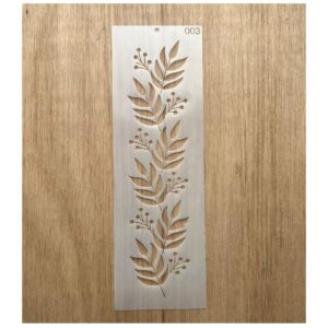 Stencil 8 x 25cms Multiarte 003 Guarda Hojitas