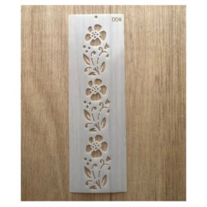 Stencil 8 x 25cms Multiarte 006 Guarda Flores
