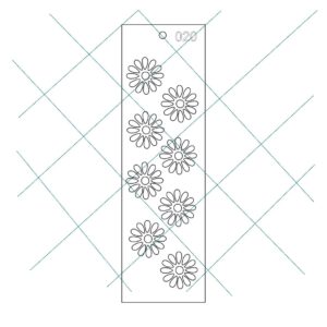Stencil 6 x 20cms Multiarte 020 Margaritas