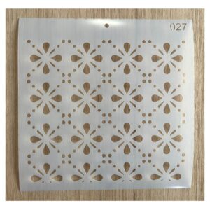 Stencil 20x20cms Multiarte 027 Fondo Flores