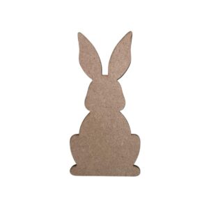 Aplique Laser Conejo de MDF 3mm 10 cms de alto