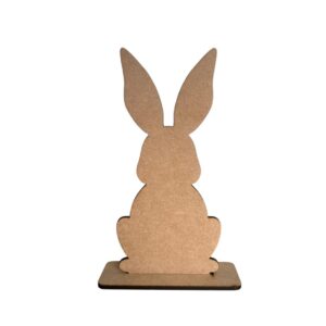 Conejo en MDF 3mm con base 15 cms de alto