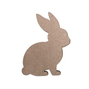Aplique Laser Conejo de MDF 3mm 10 cms de alto