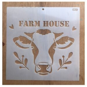 Stencil 20x20cms Multiarte 039 Vaca Farm House