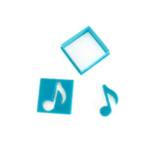 Kit de cortante musica + sello rigido 3cms