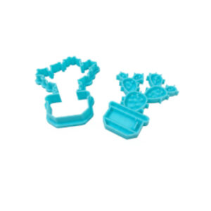 Kit cortante cactus con sello 8cms de alto