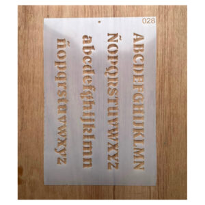 Stencil 20x30cms Multiarte 028 Abecedario