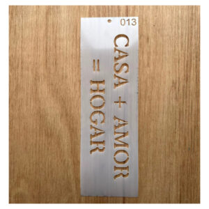 Stencil 8 x 25cms Multiarte 013 Casa mas Amor Hogar