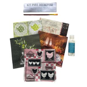 Kit de servilletas para decoupage Modelo Cocina